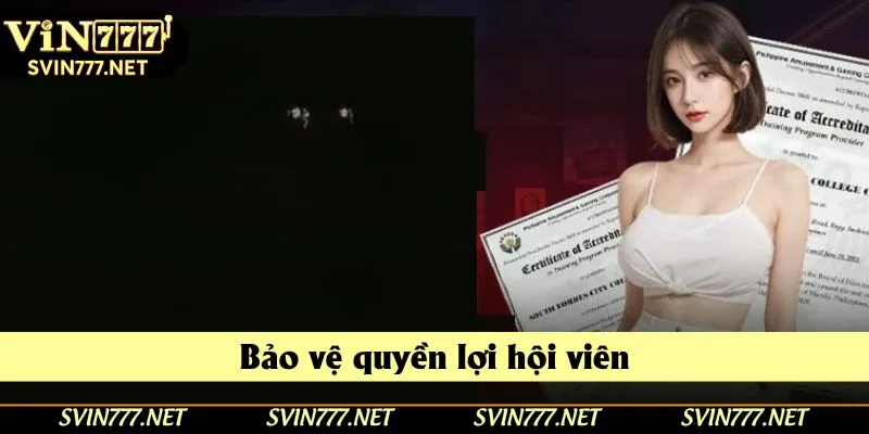 Thành viên được bảo vệ quyền lợi khi tham gia Vin777 Thành viên được bảo vệ quyền lợi khi tham gia Vin777