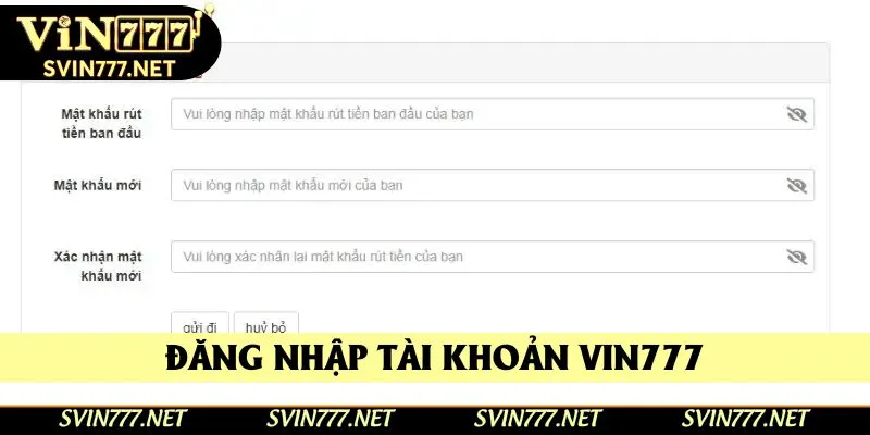 Đăng nhập vào tài khoản người dùng tại hệ thống Vin777 Đăng nhập vào tài khoản người dùng tại hệ thống Vin777